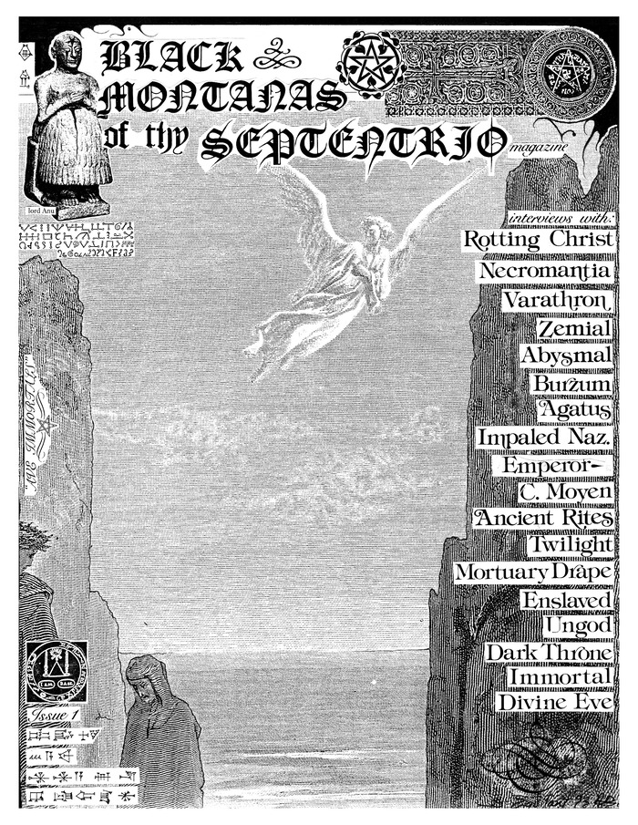 The Black Montanas Of Thy Septentrio magazine cover (1993)