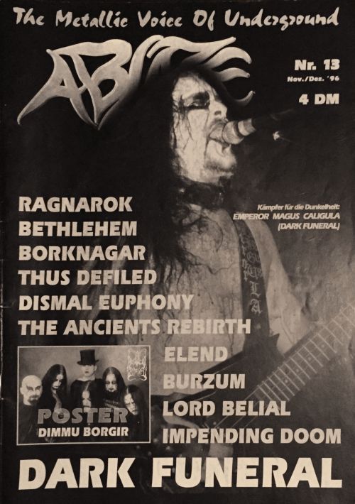 Ablaze Zeitschrift Einband (1996)