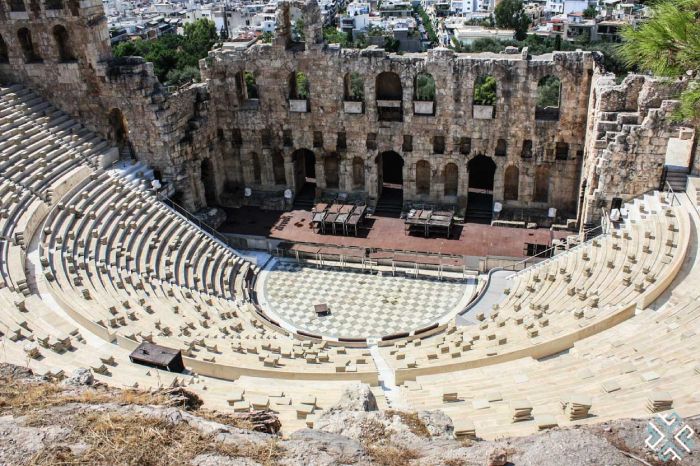 An ancient Greek theater